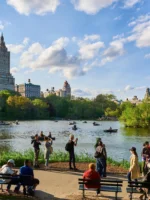 Lakeside view of Central Park in NYC during private guided tour