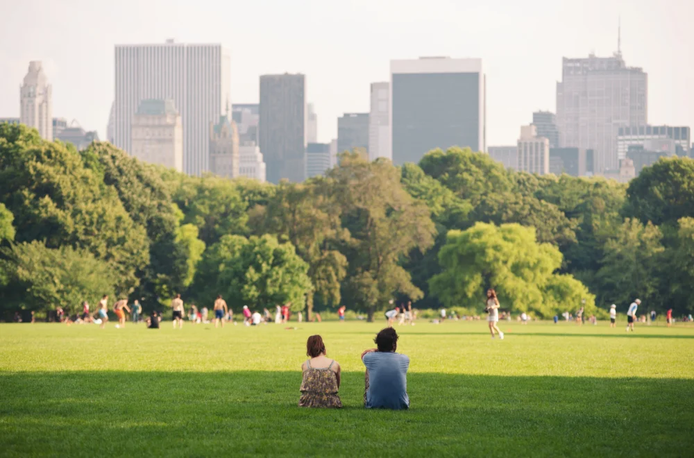 People enjoying Central Park during The Met and Central Park private guided tour in New York City