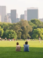 People enjoying Central Park during The Met and Central Park private guided tour in New York City