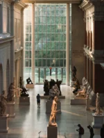 Room of statues in The Met during private NYC guided tour
