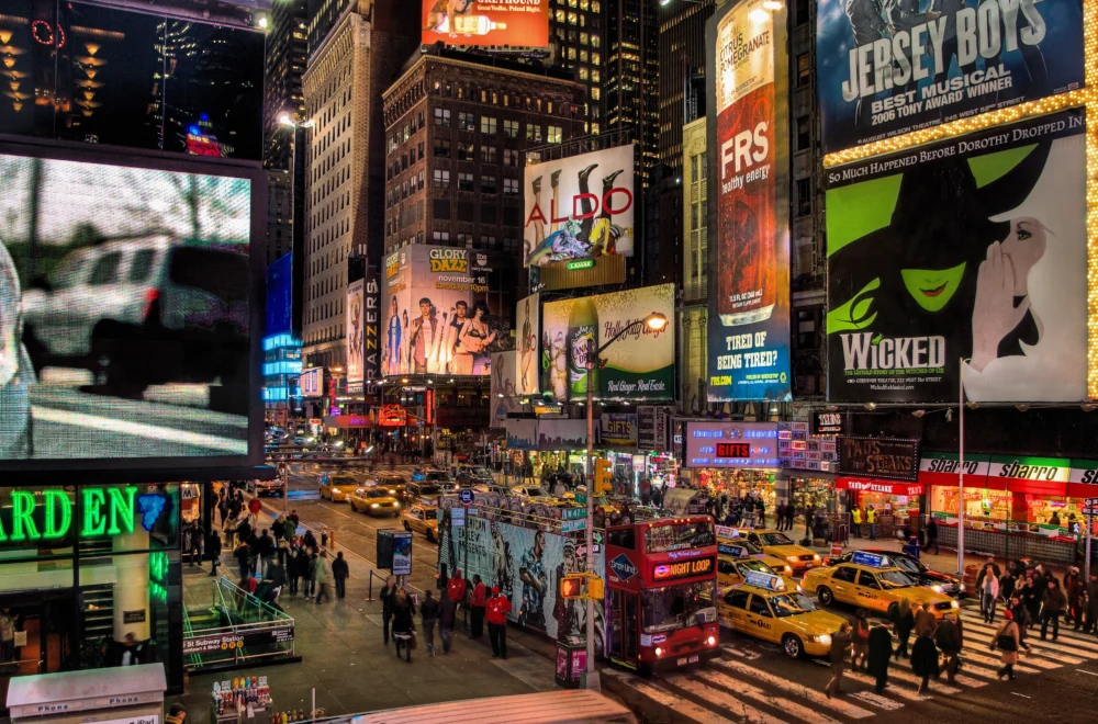 View of Times Square in New York City