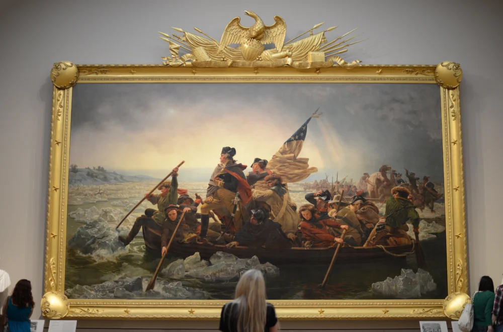 Viewing The Crossing artwork during The Met and Central Park private tour in NYC