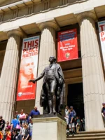 Washington in front of Federal Hall