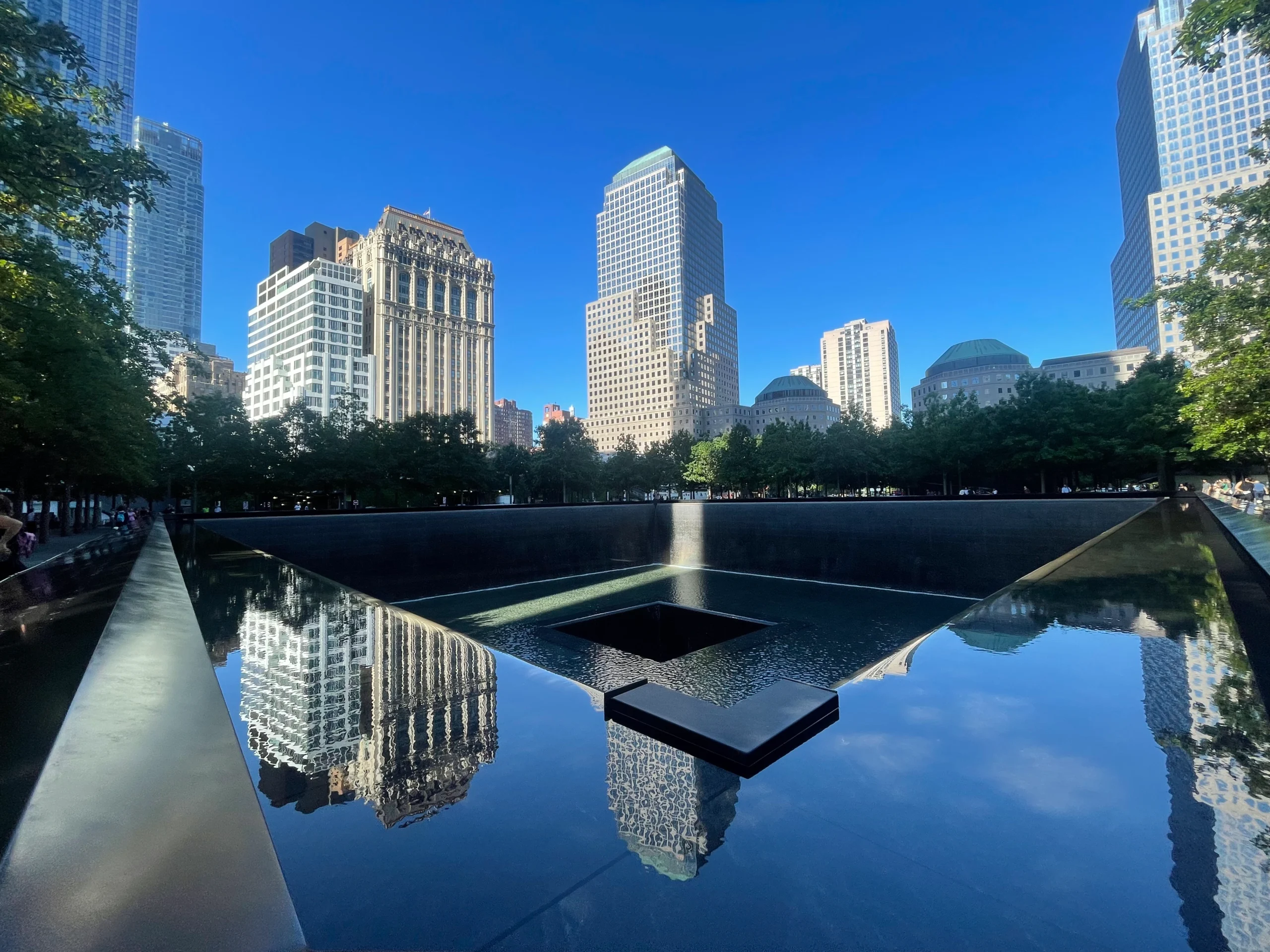 Memorial Pools during the day time in New York