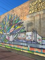 Vegas Theatre Company mural seen on Las Vegas walking tour