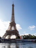 Eiffel Tower view from across the Seine