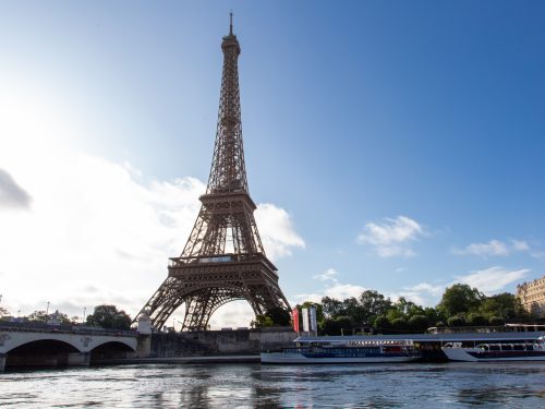 Eiffel Tower view from across the Seine
