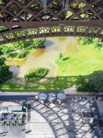 Transparent floor of the Eiffel Tower
