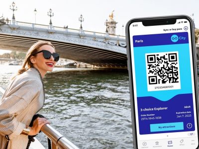 Paris Explorer Pass with woman overlooking the Seine