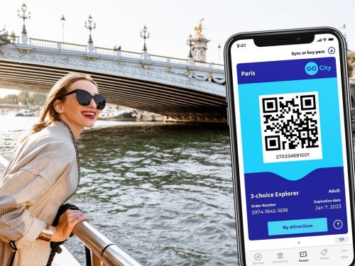 Paris Explorer Pass with woman overlooking the Seine
