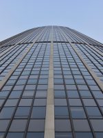 Montparnasse Tower skyscraper seen from below