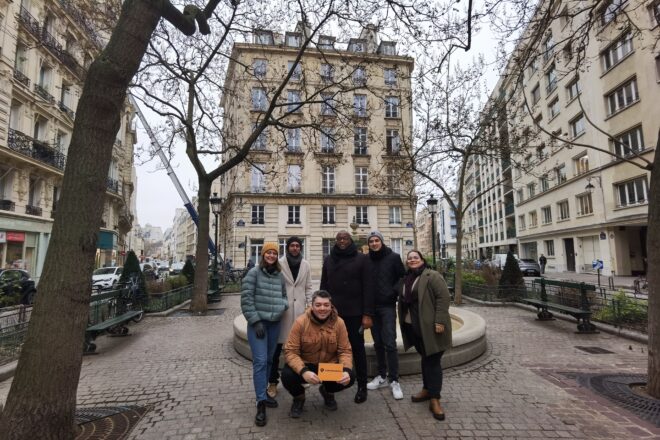 Group photo during Unofficial Emily in Paris tour
