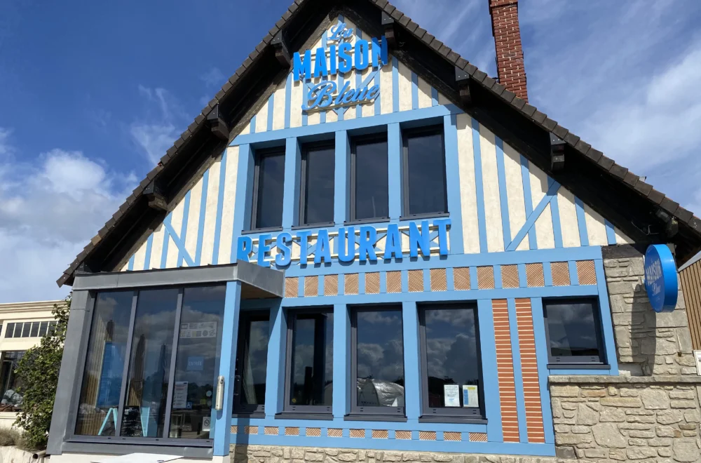 Le Maison Bleue Restaurant during Private Normandy Tour