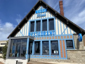 Le Maison Bleue Restaurant during Private Normandy Tour