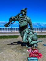 D-Day soldier statue on guided tour of Normandy