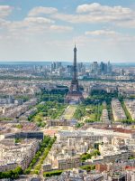 Paris cityscape from above