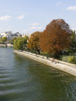 La Seine et le square du Vert-Galant à Paris during ghost tour