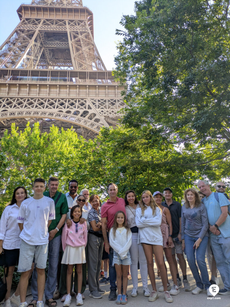 Group photo Eiffel Tower Elevator Tour on Aug 18, 2025 with Julia
