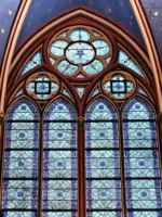 Stained glass in Notre-Dame church