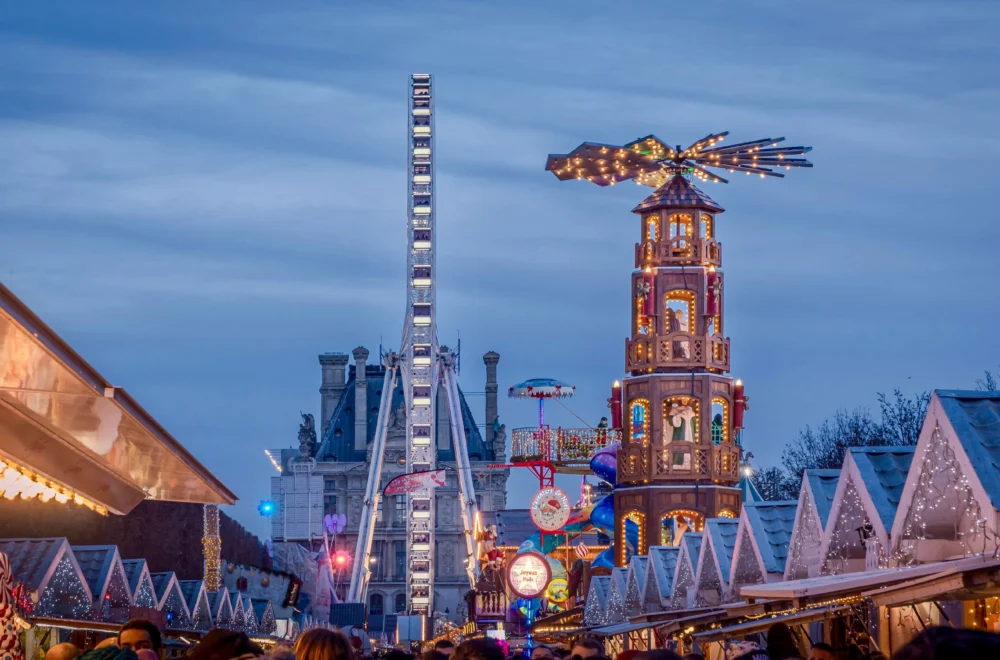 Paris Christmas tour at the Jardin des Tuileries market
