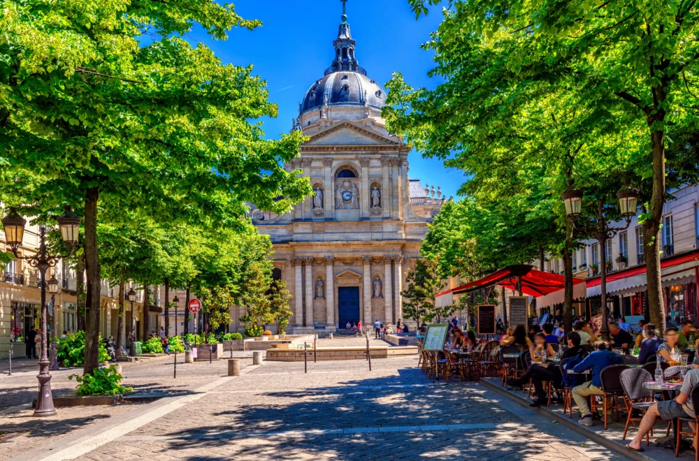 Sunny day in the Latin Quarter during Private Paris guided tour