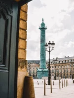 View of Place Vendôme from doorway during Private Paris guided tour