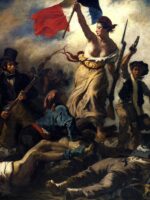 Liberty Leading the People painting on display at the Louvre