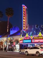 Hollywood at night