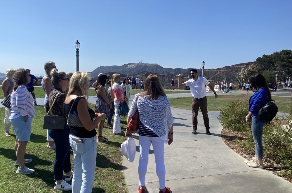 tour group in LA