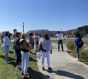 tour group in LA