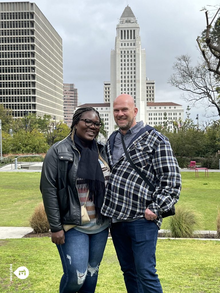 Group photo Downtown LA Food and Culture Tour on 15 March 2023 with Paul