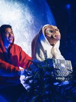 Visitor taking a photo in the ET photo area in Madame Tussauds