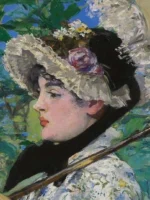 Edouard Manet Le Printemps painting in Getty Museum in Los Angeles