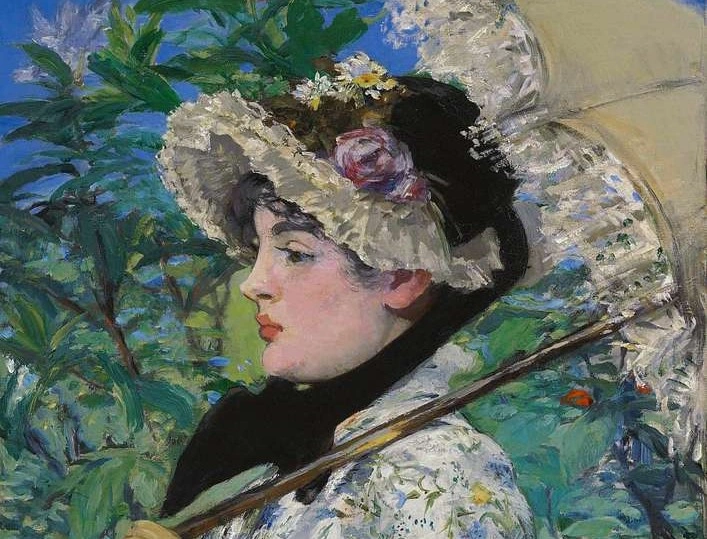Edouard Manet Le Printemps painting in Getty Museum in Los Angeles