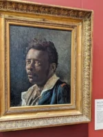 Head study of a Haitian man by Théodore Géricault in the Getty Center Los Angeles