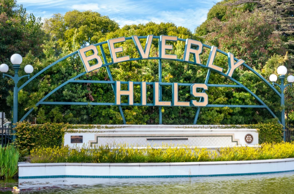 Beverly Hills sign in Los Angeles
