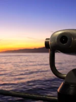 Cityviewer at Santa Monica Pier during sunset in private LA tour
