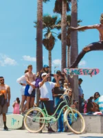 Skateboarders at Venice Beach, Los Angeles