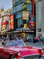 Street view of Hollywood during private Los Angeles guided tour
