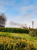 ghirardelli square sign view