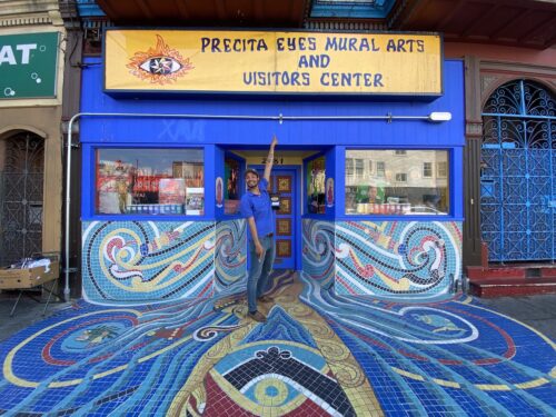 Eric at Precita Eyes in the Mission District in SF