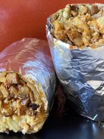 Mission burrito on SF food tour in the Mission District