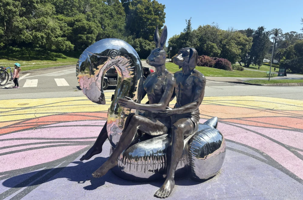 Sculpture on JFK Promenande on Golden Gate Park tour