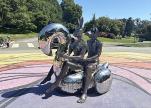 Sculpture on JFK Promenande on Golden Gate Park tour