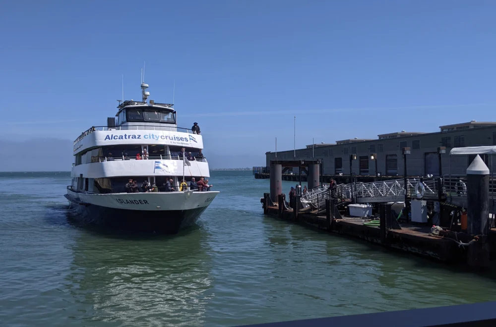 Alcatraz Cruise docking during Fishermans Wharf tour
