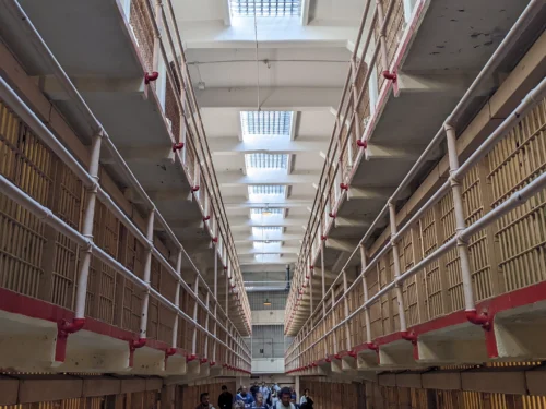 View of cells during Fishermans Wharf and Alcatraz Island tour