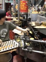 Fortune Cookie making kitchen in San Francisco Chinatown