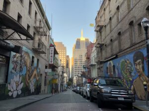 Street from San Francisco Chinatown to Downtown