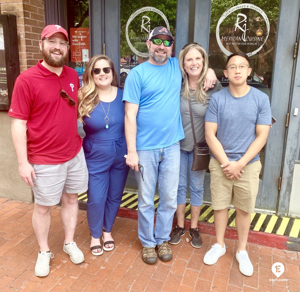 Group photo Dallas Food and Culture Tour on 15 May 2021 with Tom