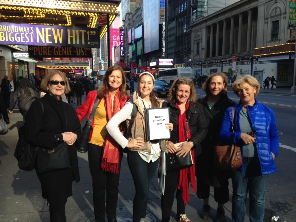 ExperienceFirst Broadway tour guide with guests